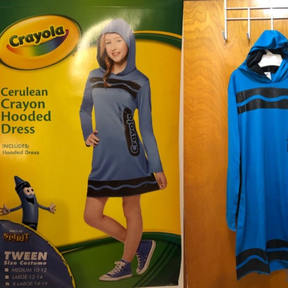 New Girls Tween Cerulean (Blue ) Crayola Dress